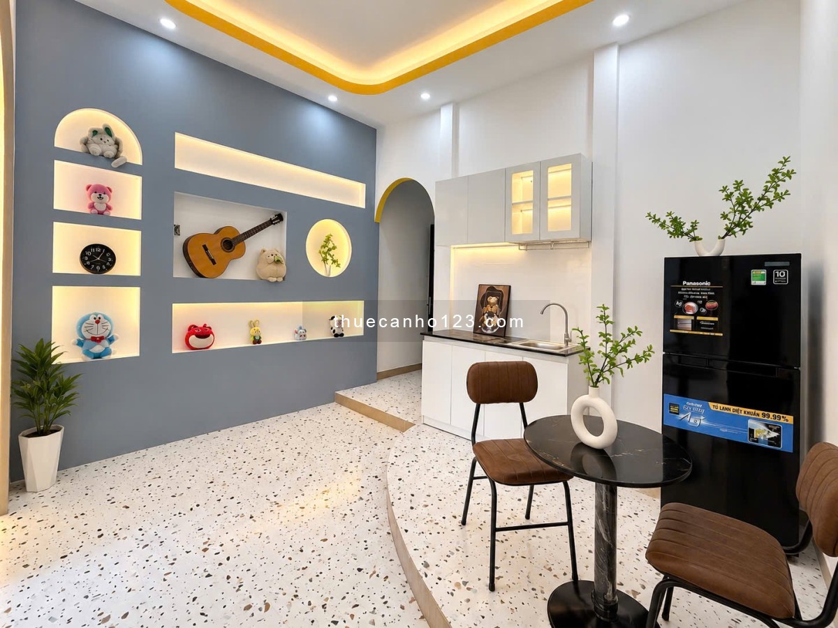 Cho thuê căn hộ Cách Mạng Tháng 8 DT 40m2, 2PN, view mặt tiền cực chill, giá 7,9 triệu/tháng - Ảnh 2