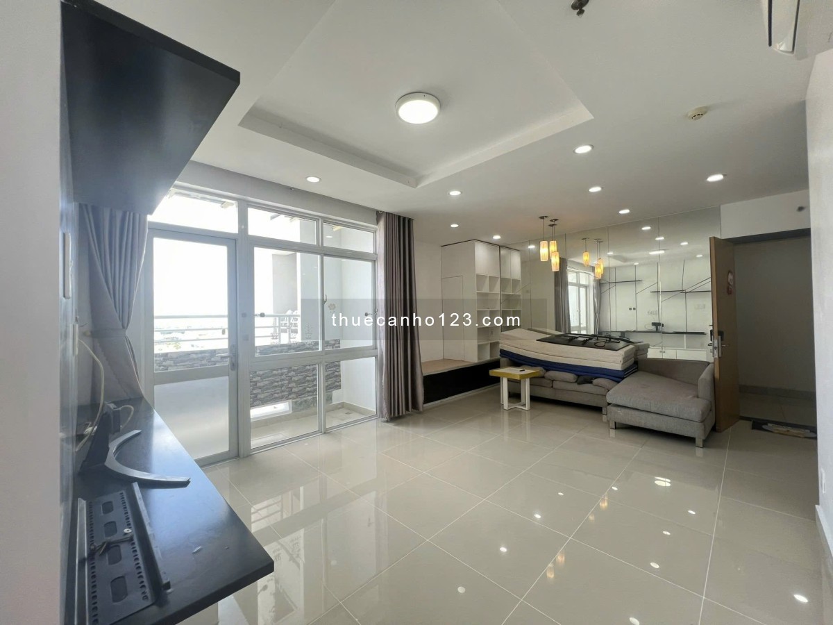 Cho thuê căn hộ cao cấp Him Lam Chợ Lớn, Q.6, DT: 102m² (2PN - 2WC), giá 12tr/th, nội thất cơ bản - Ảnh 1