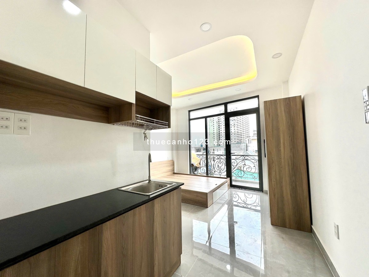 Căn hộ ban công to máy giặt riêng, cao tầng nơ trang long giáp q1, q3 phú nhuận - Ảnh 1