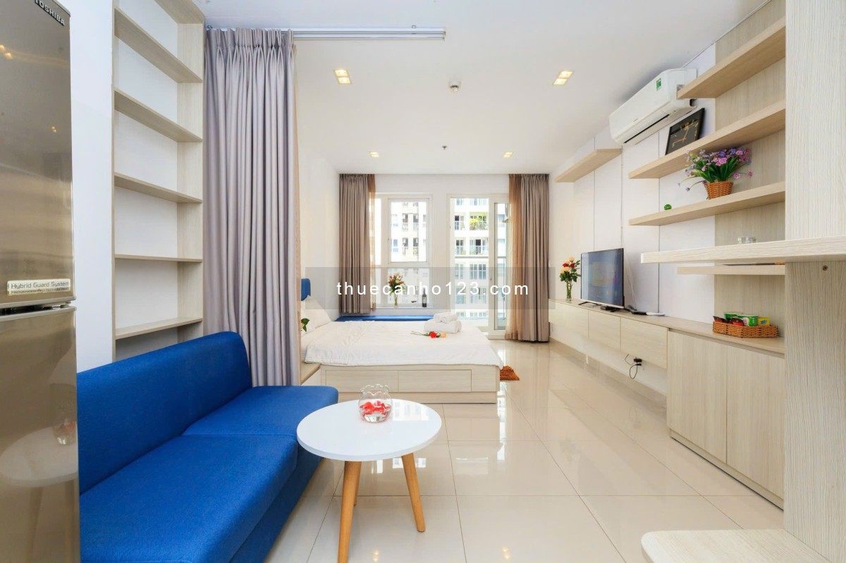 Cho thuê căn hộ Sky Center, DT 36m2, 1PN, Full NT, giá 10tr/tháng. - Ảnh 4