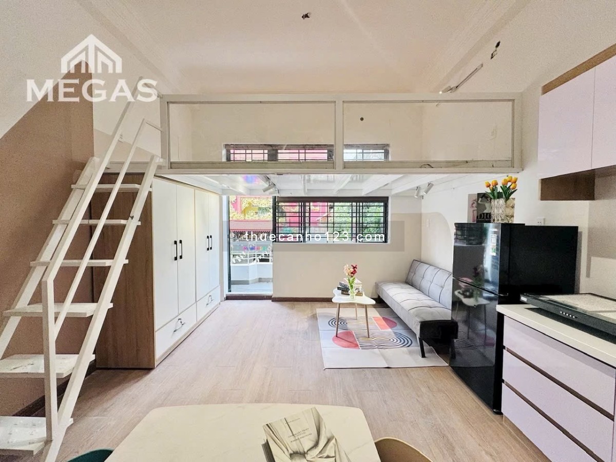 Cho thuê căn hộ Chu Văn An DT 50m2, 1PN gần Hàng Xanh tiện qua Quận 1 giá 8,6 triệu/tháng - Ảnh 1
