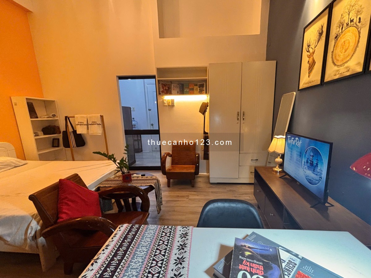 Cho thuê căn hộ dịch vụ 1PN tách bếp decor đẹp ngay cầu Thị Nghè Bình Thạnh giáp Q1 - Ảnh 8