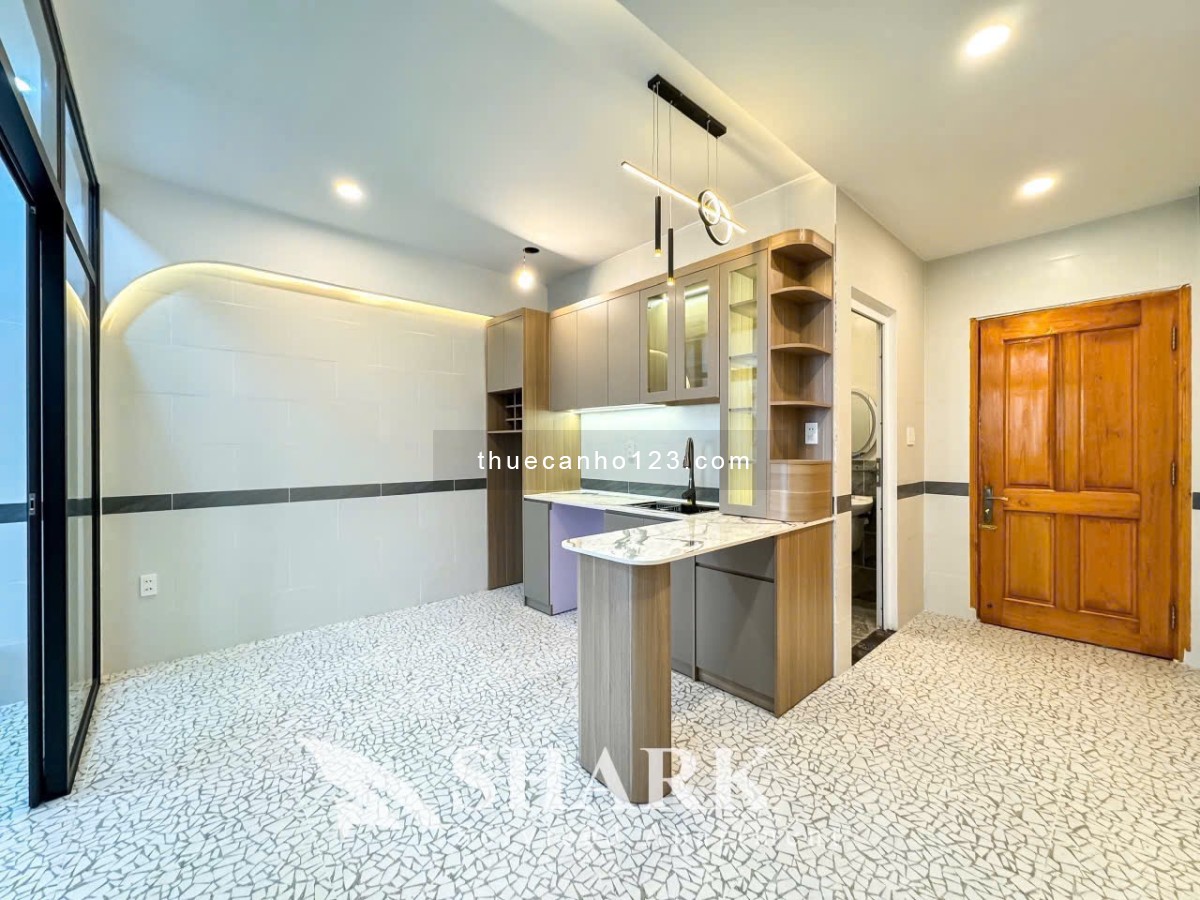 Cho thuê căn hộ dịch vụ 1 phòng ngủ ban công thoáng rộng 60m2 thang máy ngay Ngã Tư Hàng Xanh - Ảnh 9