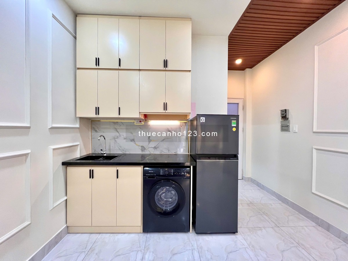 Căn hộ 1pn cửa sổ lớn máy giặt riêng, phòng thoáng mát bùi đình tuý gần q1, q2, q3 10p đi xe - Ảnh 2