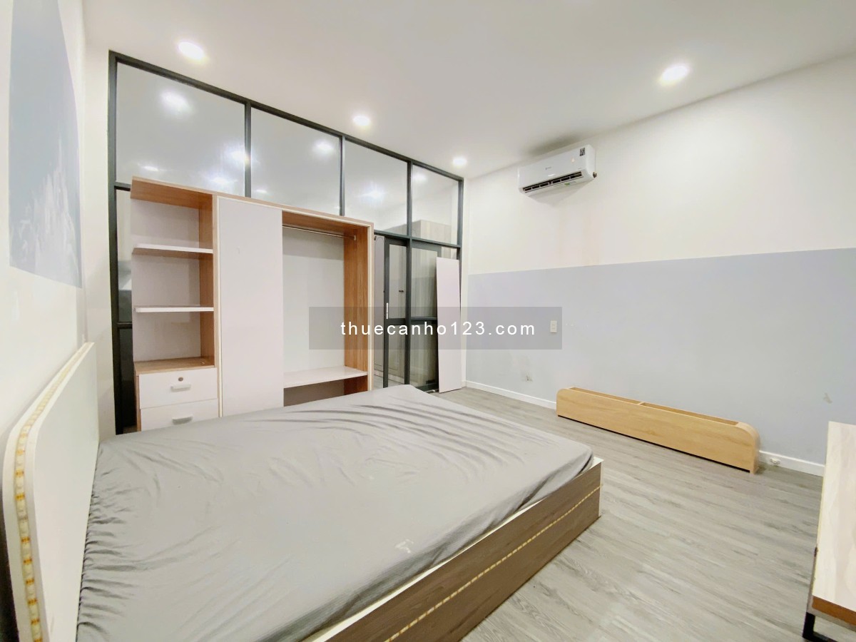 Cho thuê căn hộ 1 PN Nguyễn Gia Trí - Hàng Xanh full nội thất ,tách bếp - tiện di chuyển Q1 Q2 - Ảnh 1