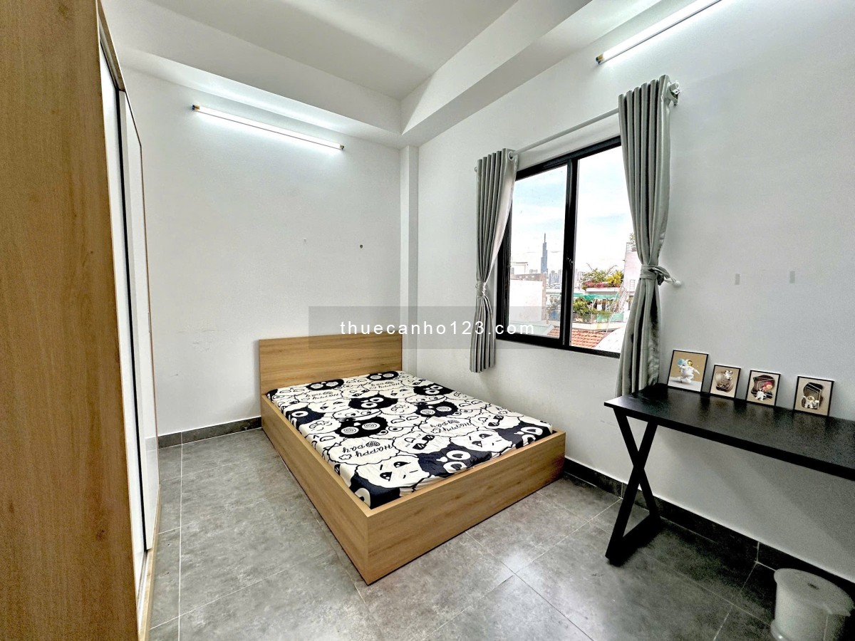 Cho thuê căn hộ full nội thất cửa sổ lớn - Nguyễn Xí Hàng Xanh Ung Văn Khiêm - Q1 Q2 Thủ Đức - Ảnh 1