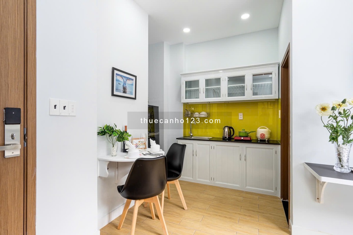 Cho thuê căn hộ mới cửa sổ thoáng bếp xa full nội thất Đinh Bộ Lĩnh gần Hàng Xanh tiện qua quận 1 - Ảnh 3