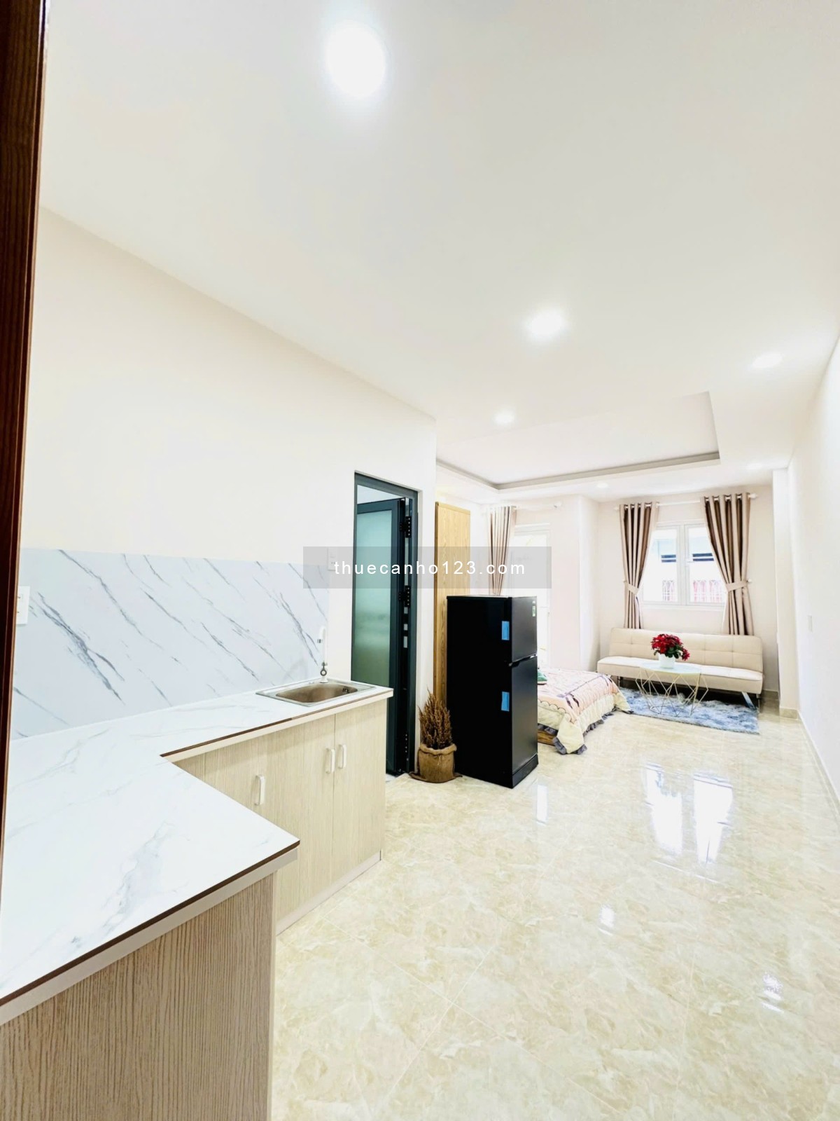 Cho thuê căn hộ ban công lớn, bếp riêng – 46m² – nơ trang long, bình thạnh gần chợ bà chiểu - Ảnh 1