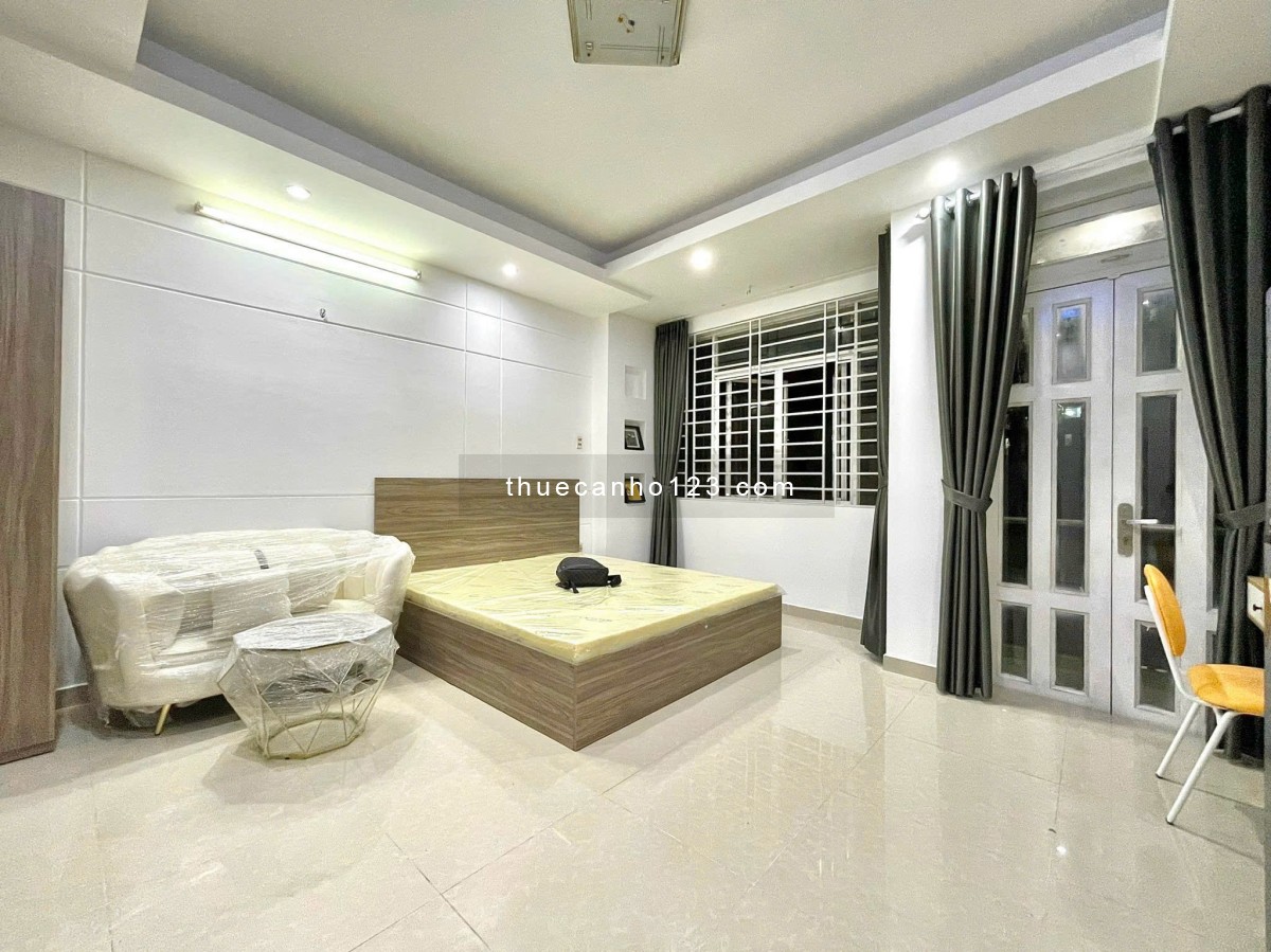 Cho thuê căn hộ Studio Bùi Hữu Nghĩa DT 40m2, có ban công rộng, cửa sổ thoáng, máy giặt riêng 7,5tr - Ảnh 3