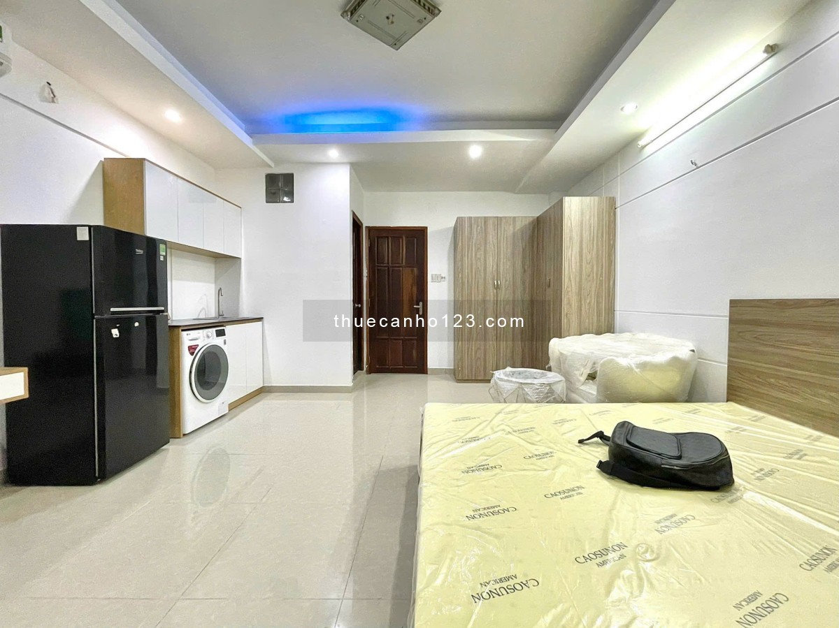 Cho thuê căn hộ Studio Bùi Hữu Nghĩa DT 40m2, có ban công rộng, cửa sổ thoáng, máy giặt riêng 7,5tr - Ảnh 9