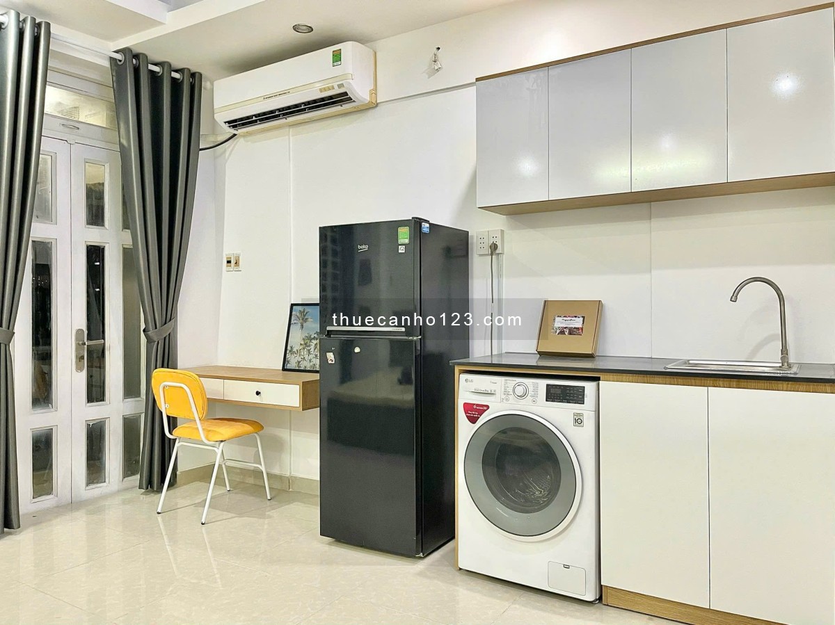 Cho thuê căn hộ Studio Bùi Hữu Nghĩa DT 40m2, có ban công rộng, cửa sổ thoáng, máy giặt riêng 7,5tr - Ảnh 11