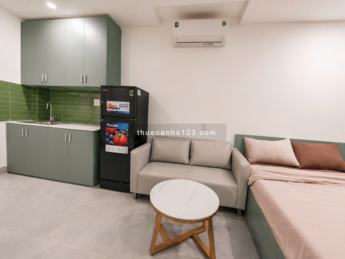 Căn hộ mới ban công thoáng toà thang máy bếp xa máy giặt riêng Hoàng Hoa Thám gần Q1, chợ bà chiểu - Ảnh 3