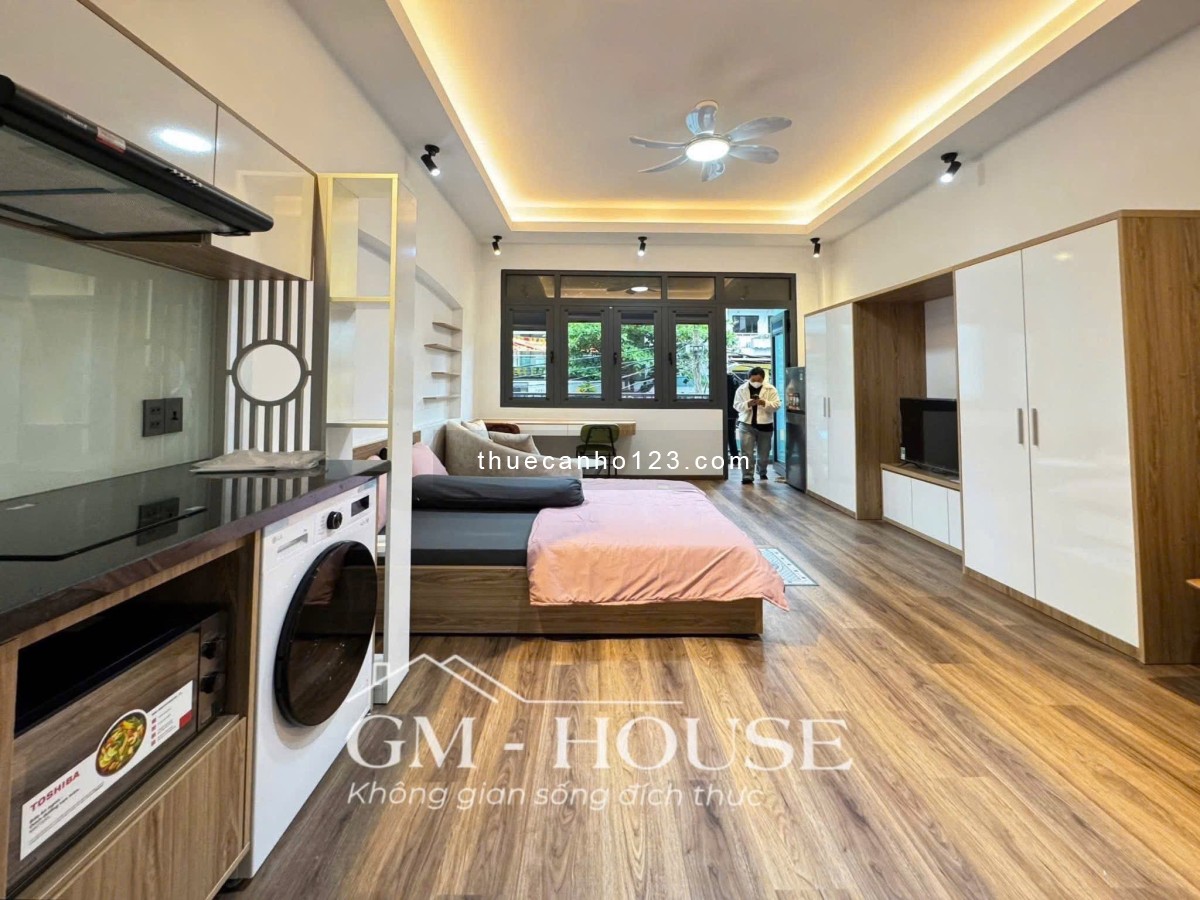 CHO THUÊ CĂN HỘ 45M² NGAY HÀNG XANH – BAN CÔNG LỚN, FULL NỘI THẤT | VÕ OANH, BÌNH THẠNH - Ảnh 1