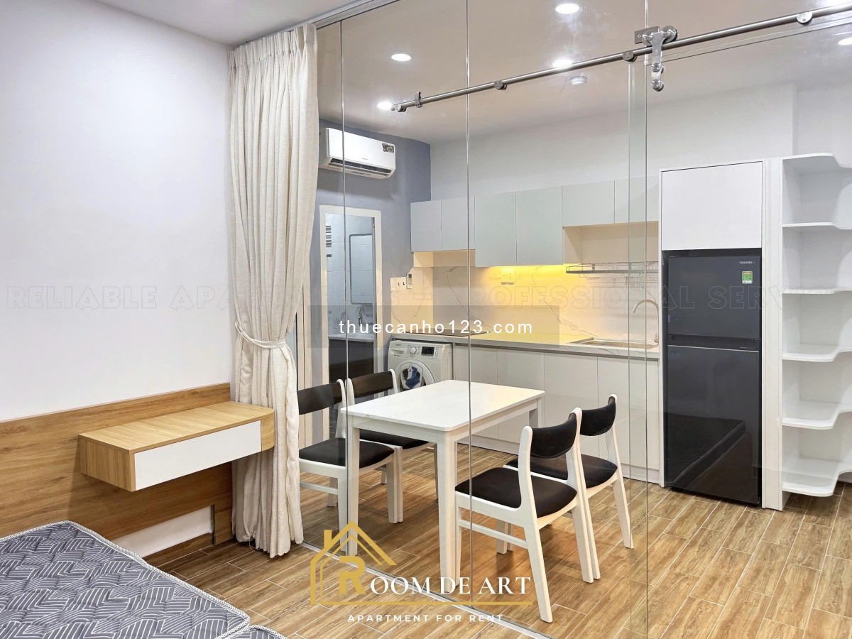 Cho thuê căn hộ 1 phòng ngủ Bình Thạnh, full nội thất, Gần Chợ Bà Chiểu, Phú Nhuận - 0982174372 - Ảnh 3