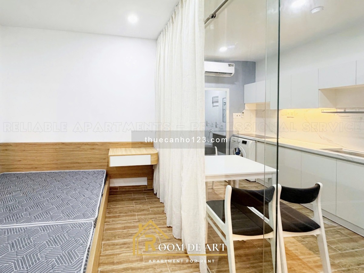 Cho thuê căn hộ 1 phòng ngủ Bình Thạnh, full nội thất, Gần Chợ Bà Chiểu, Phú Nhuận - 0982174372 - Ảnh 4
