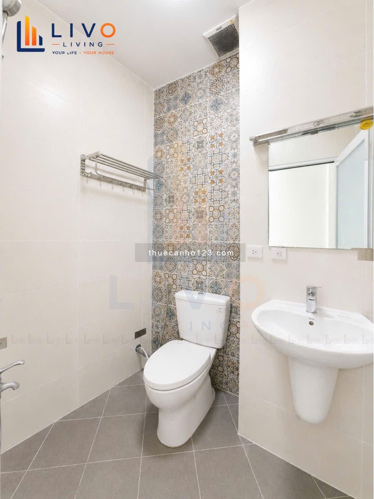 Cho thuê căn hộ Nơ Trang Long DT 58m² 1PN đủ tiện nghi giá chỉ 7,3 triệu/tháng gần Bà Chiểu Cầu Bông - Ảnh 10