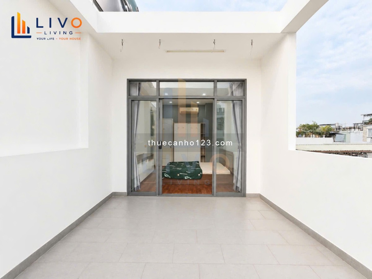 Cho thuê căn hộ Nơ Trang Long DT 58m² 1PN đủ tiện nghi giá chỉ 7,3 triệu/tháng gần Bà Chiểu Cầu Bông - Ảnh 2