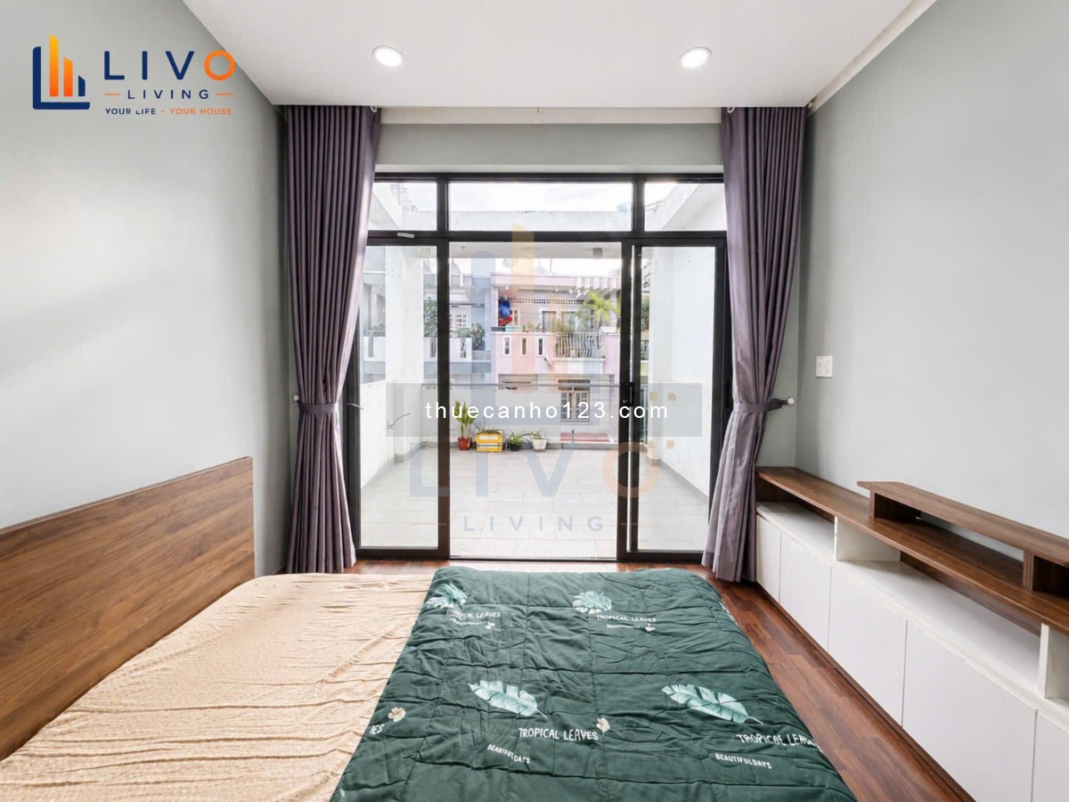Cho thuê căn hộ Nơ Trang Long DT 58m² 1PN đủ tiện nghi giá chỉ 7,3 triệu/tháng gần Bà Chiểu Cầu Bông - Ảnh 3