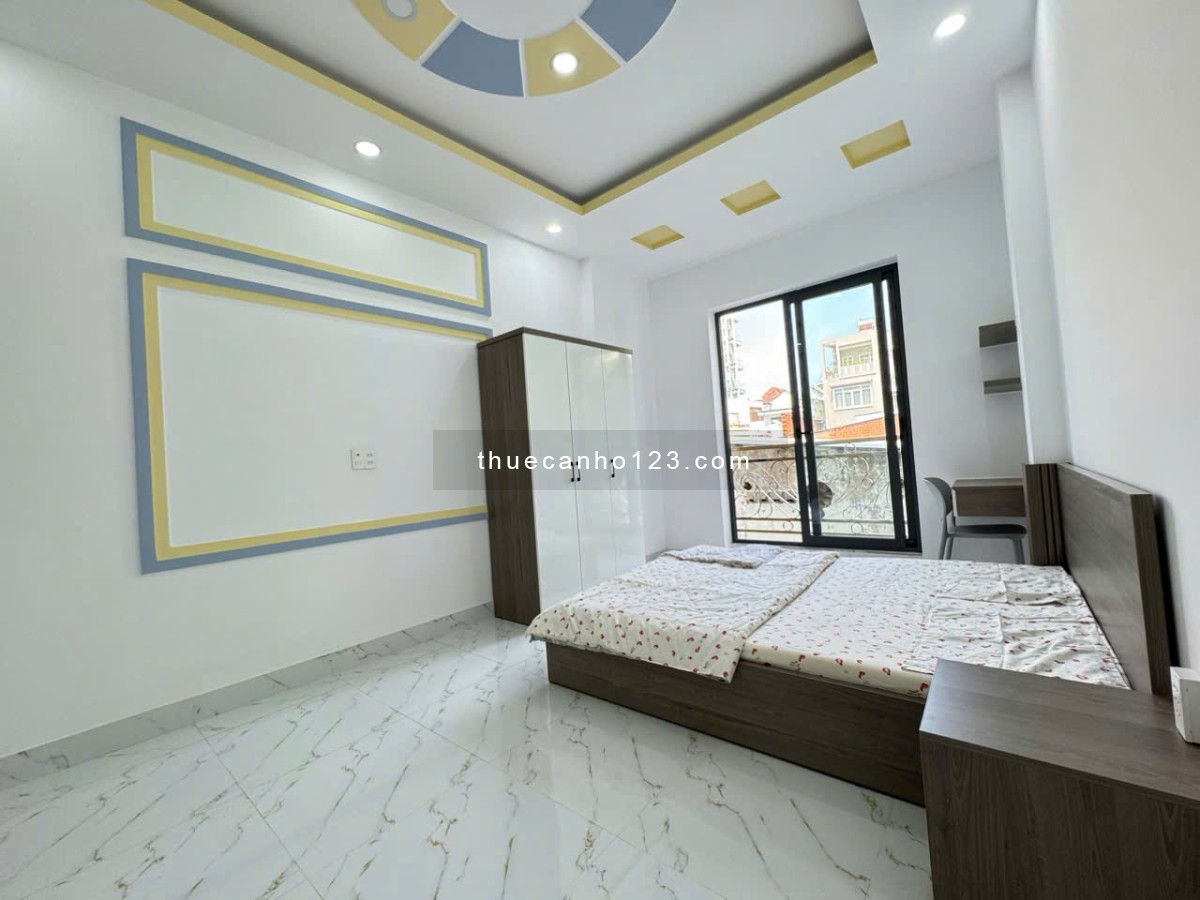 Cho thuê phòng rộng, ban công thoáng, full nội thất – Lê Quang Định, Bình Thạnh, gần Bà Chiểu, Q1 - Ảnh 6