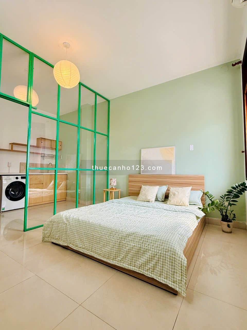 Cho thuê căn hộ 1 PN có ban công, máy giặt riêng Đinh Bộ Lĩnh, Bình Thạnh gần ngã tư Hàng Xanh - Ảnh 3
