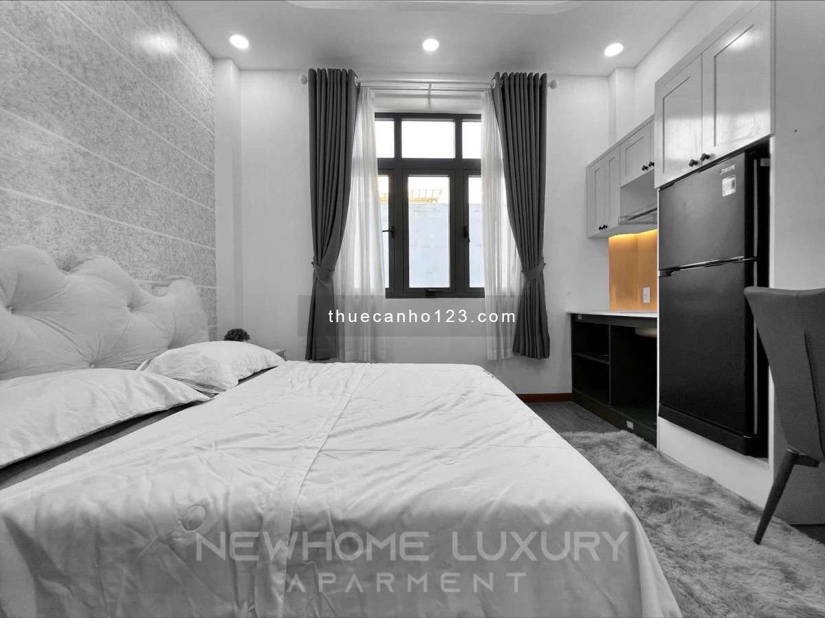 Khai trương cho thuê căn hộ Hoàng Diệu DT 32m2, 1PN, cửa sổ thoáng, đầy đủ nội thất, chỉ 6tr9 - Ảnh 1