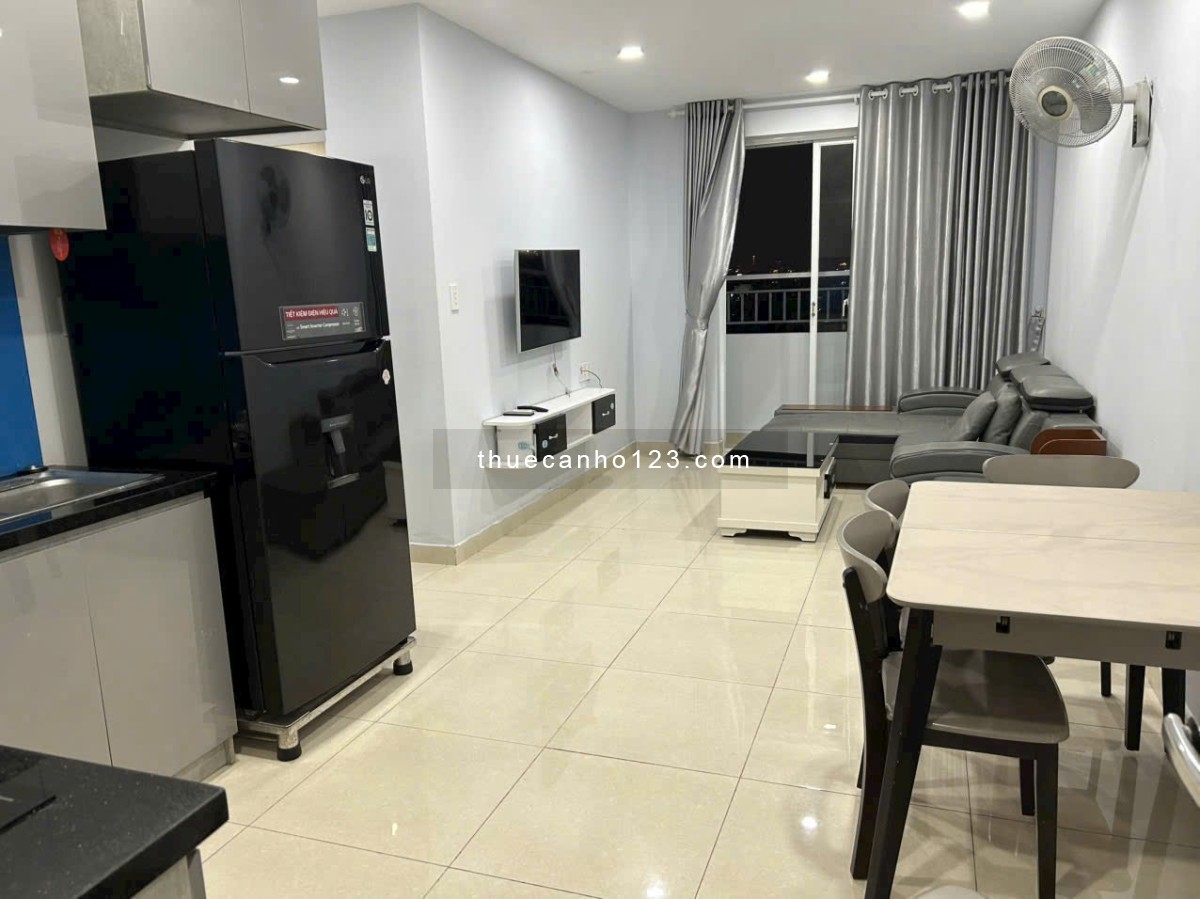 Chung cư Riverside 90 Nguyễn Hữu Cảnh cho thuê căn 2PN DT 65m2 có NT mới giá 13,5 triệu/tháng - Ảnh 1