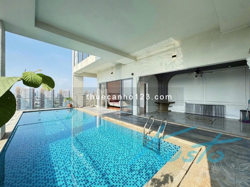 Penthouse căn hộ Diamond Island cho thuê nội thất hiện đại paranoma view - Ảnh 2