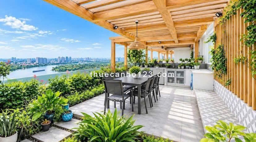 Cho thuê Penthouse The Vista đầy đủ nội thất 3 tầng sân vườn rộng - Ảnh 9