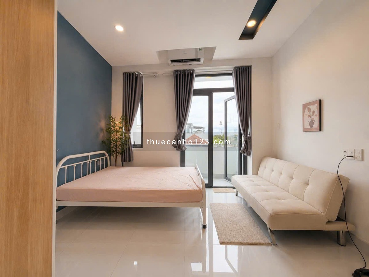 Cho thuê căn hộ Nhiêu Tứ DT 35m2, FULL NT, có ban công lớn, chỉ 8 triệu/tháng - Ảnh 1