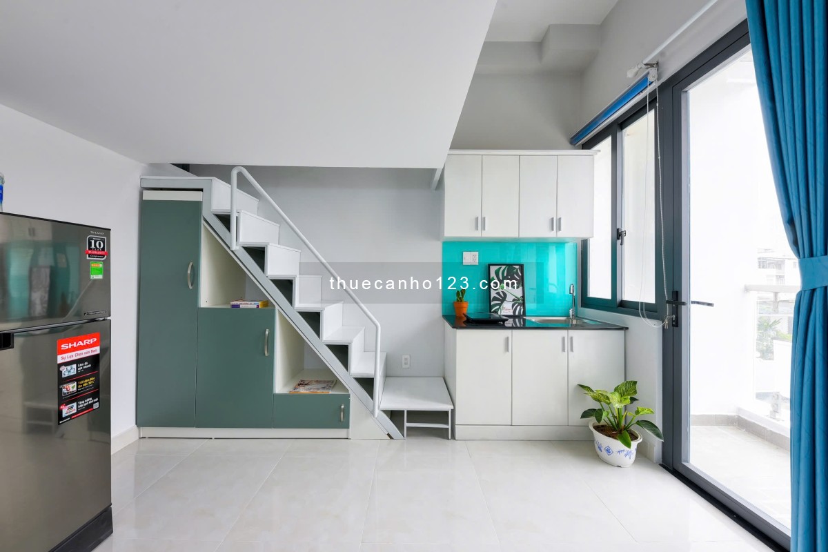 Cho thuê căn hộ Nơ Trang Long DT 35m2, 1PN, có gác, ban công, view thoáng, chỉ 7,2 triệu - Ảnh 2