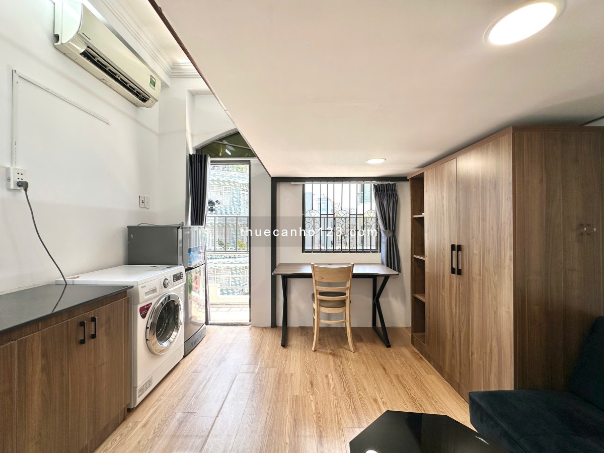 Cho thuê căn hộ dịch vụ Nguyễn Văn Thương DT 40m², 1PN, có ban công, gần HUTECH, chỉ 6,7 triệu/tháng - Ảnh 1