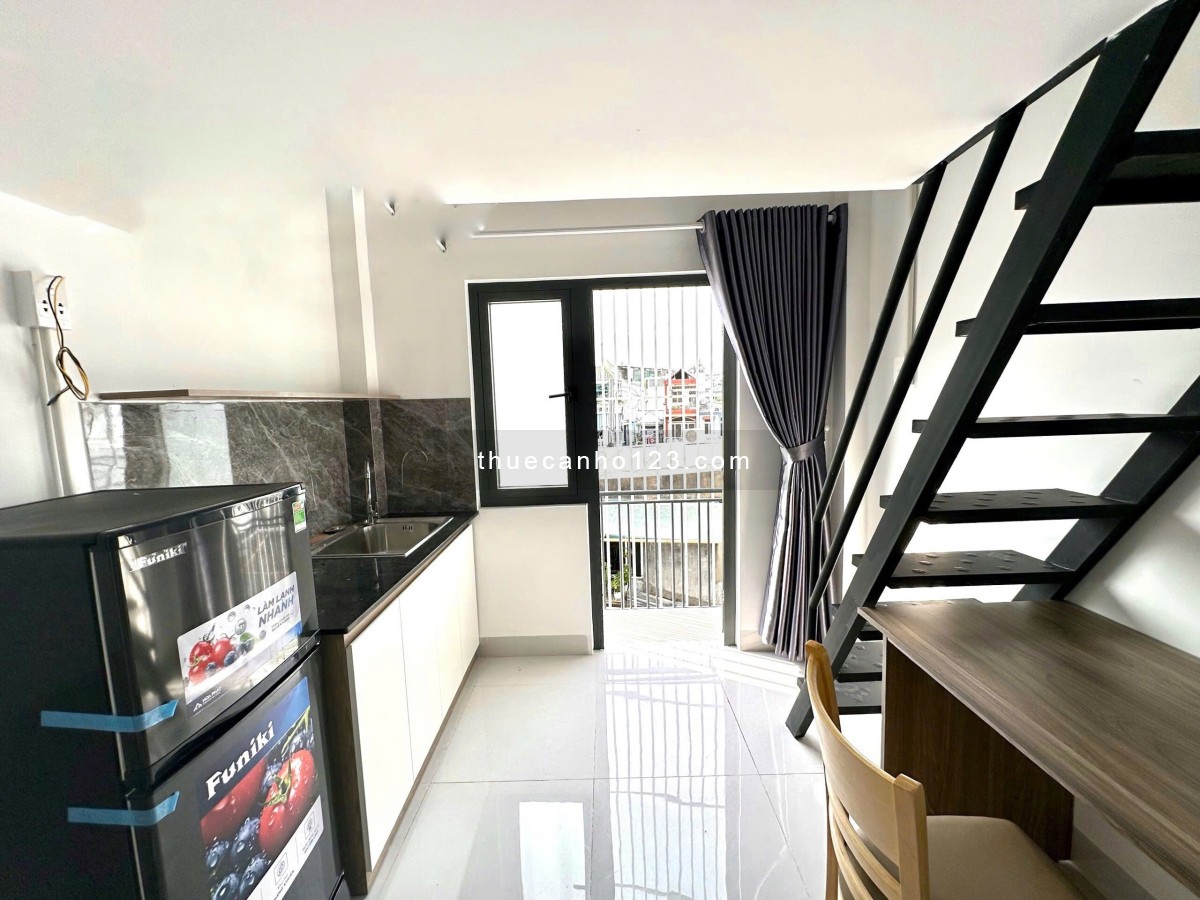 CHO THUÊ CĂN HỘ CÓ GÁC BAN CÔNG THOÁNG SÁNG FULL NỘI THẤT PHAN VĂN TRỊ BÌNH THẠNH GẦN HÀNG XANH - Ảnh 3