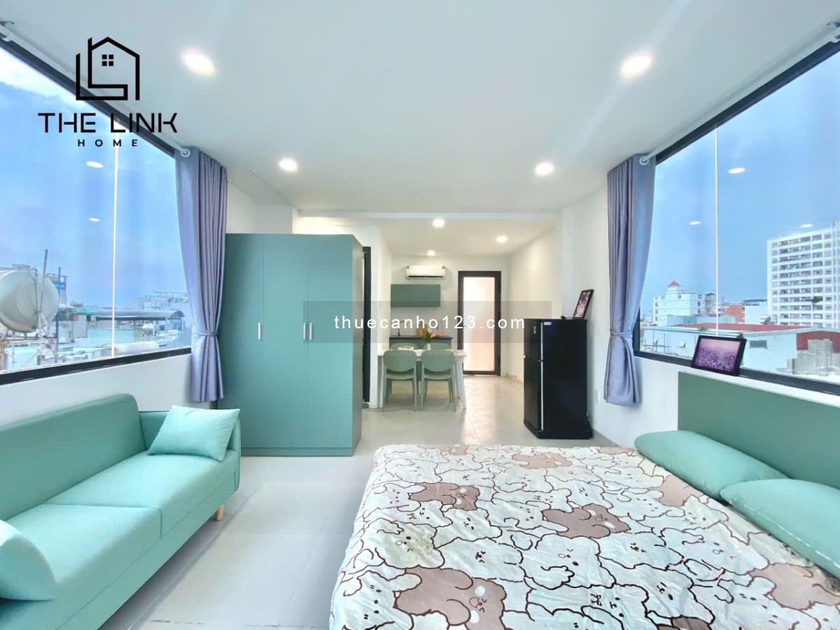 Cho thuê căn hộ dịch vụ Ung Văn Khiêm DT 40m2, 1PN, có ban công thoáng ngay Hàng Xanh kế Metro - Ảnh 3