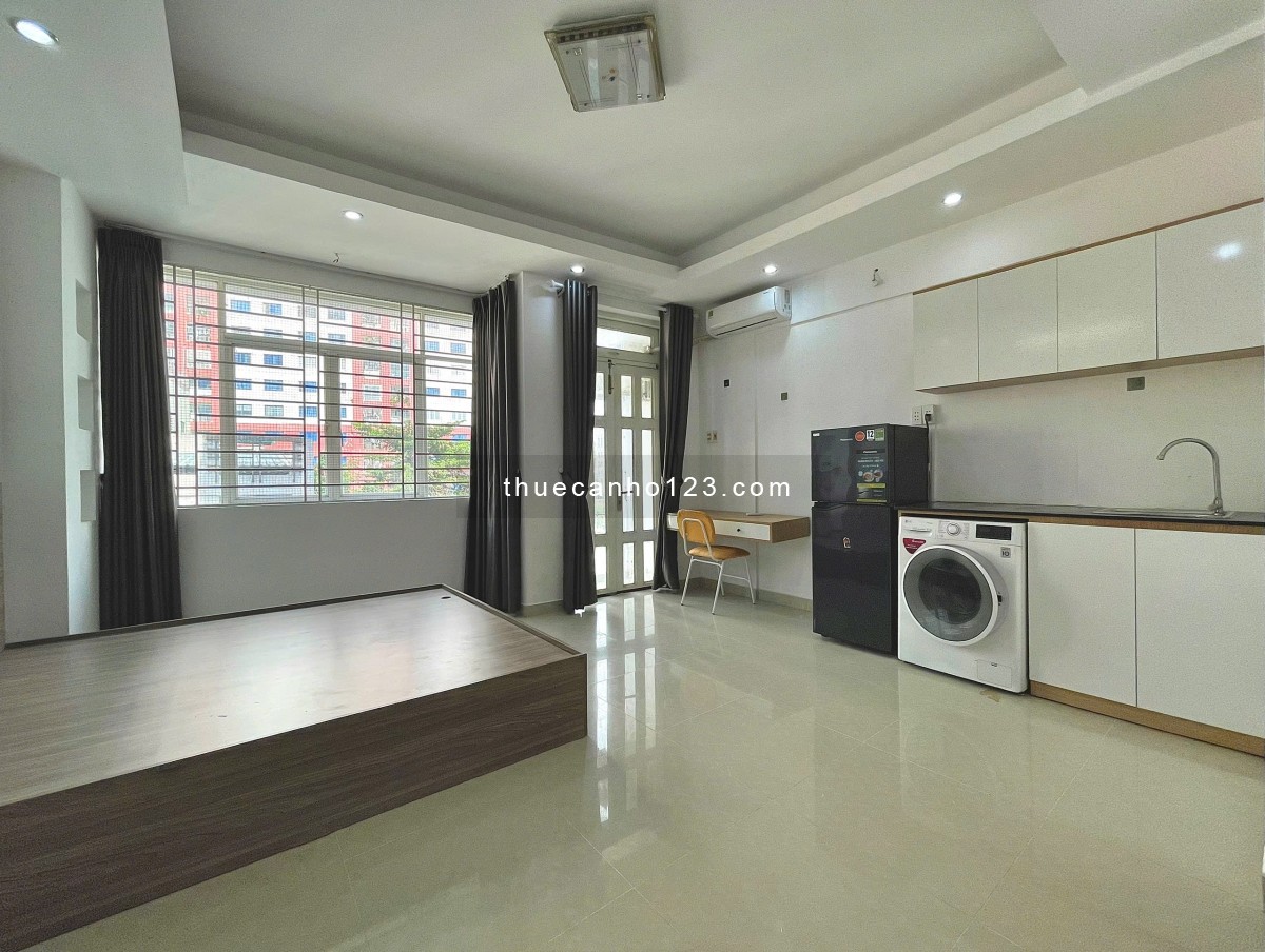 Cho thuê căn hộ Bùi Hữu Nghĩa DT 43m², 1PN, có bếp, đủ tiện ích, chỉ 6,9 triệu/tháng - Ảnh 1