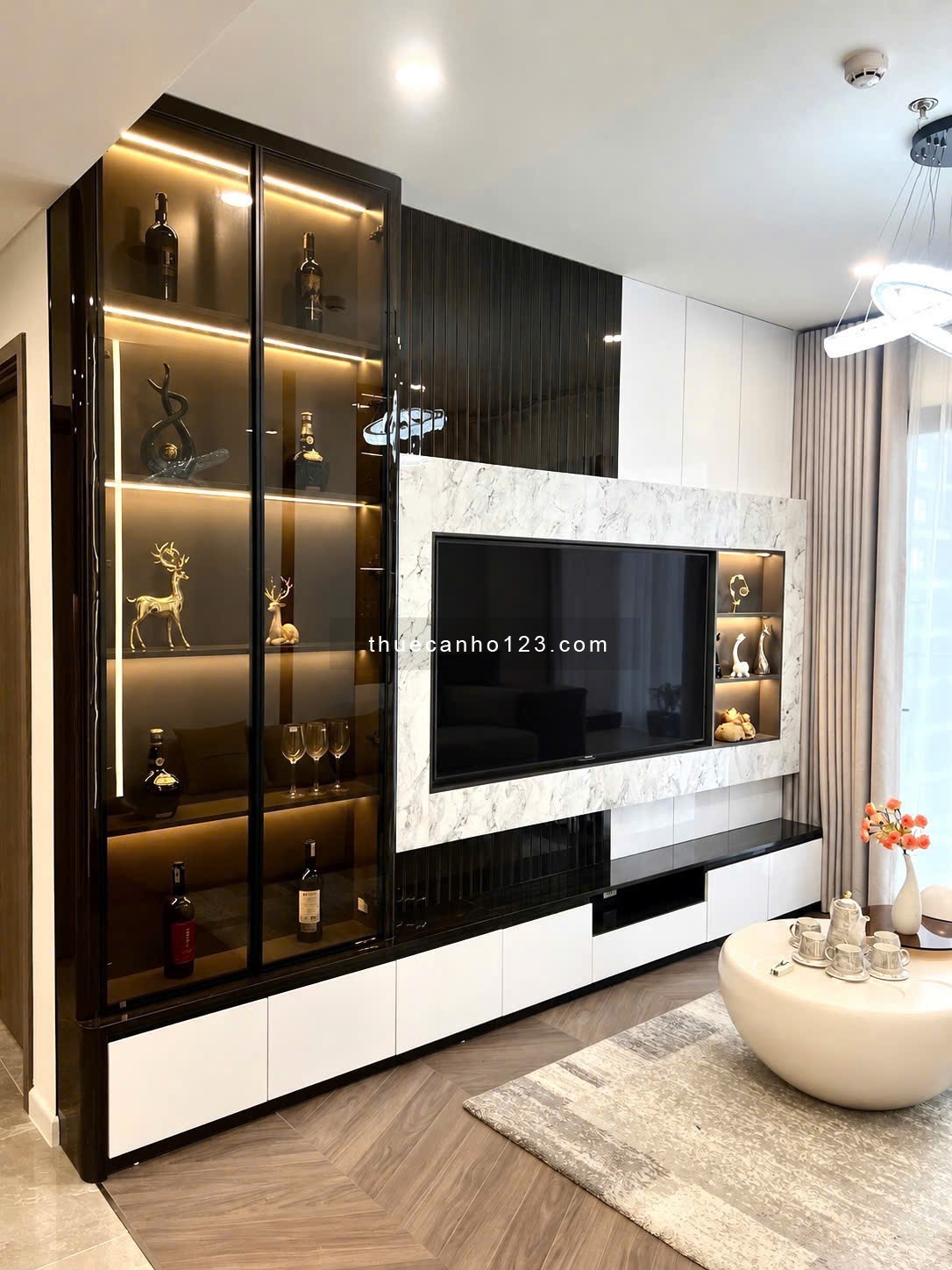 Cho thuê căn hộ 63m², 2PN Lumiere EverGreen, 13 tr có TL, full đồ đẹp cao cấp Vinhomes Smart City - Ảnh 4