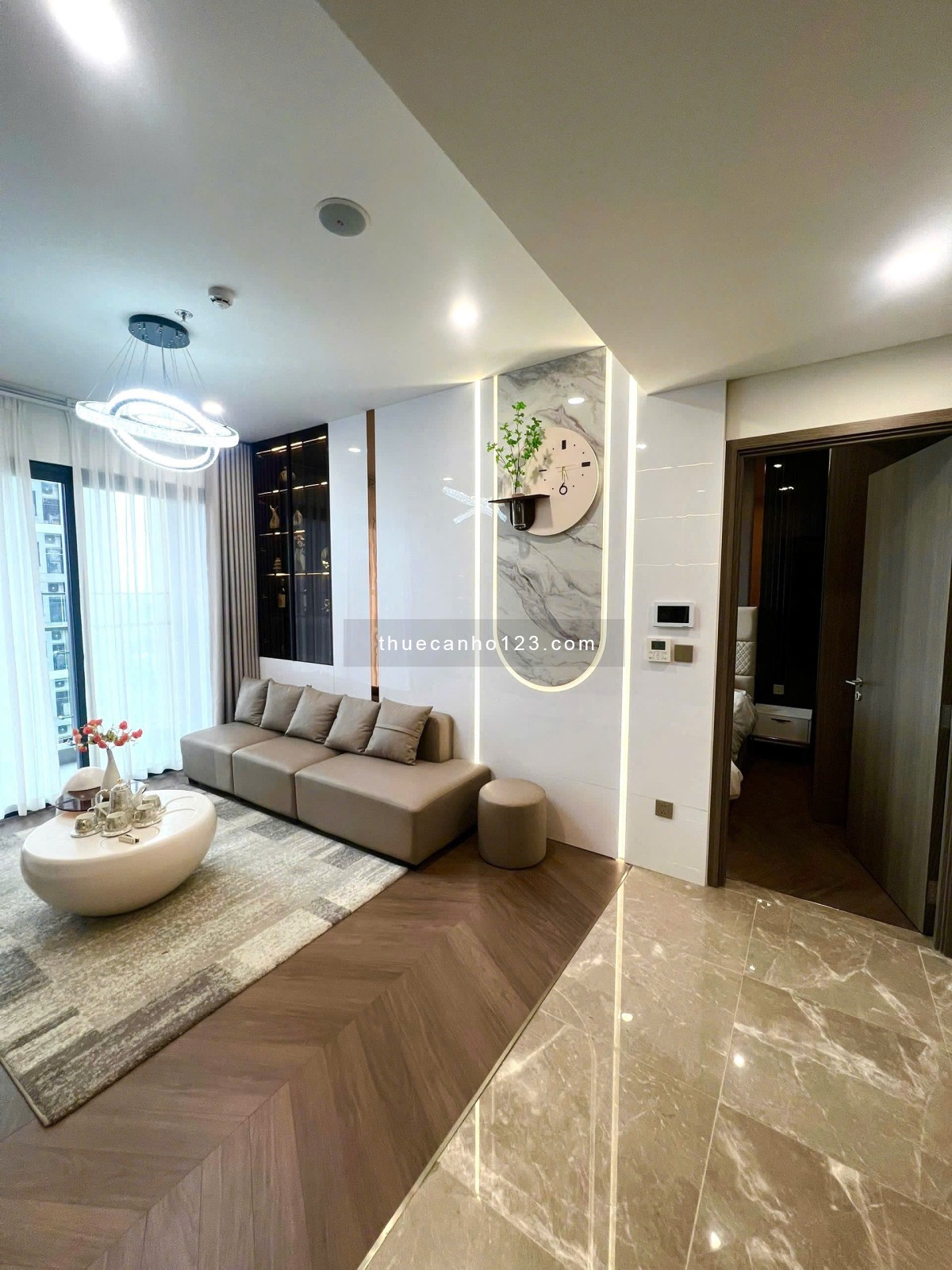 Cho thuê căn hộ 63m², 2PN Lumiere EverGreen, 13 tr có TL, full đồ đẹp cao cấp Vinhomes Smart City - Ảnh 2