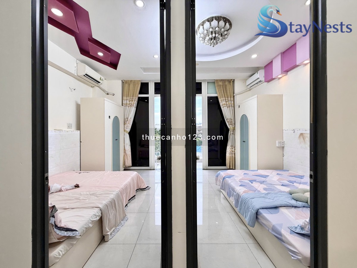 Cho thuê căn hộ dịch vụ Luỹ Bán Bích DT 50m2, 1PN, gần AEON, Đầm Sen, chỉ 8 triệu/tháng - Ảnh 1