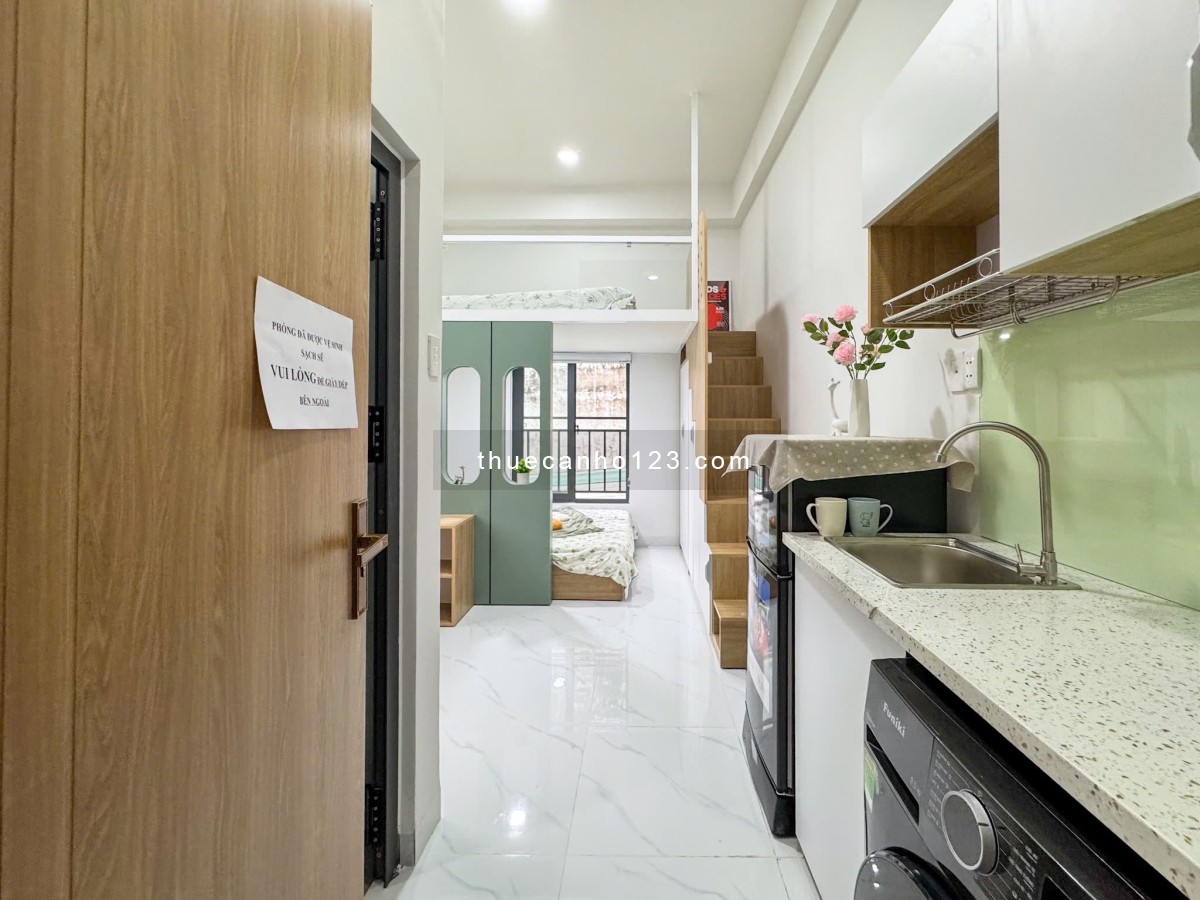 Căn hộ có gác, 2 không gian ngủ, siêu thoáng_Nơ Trang Long, Bình Thạnh gần chợ Bà Chiểu - Ảnh 1