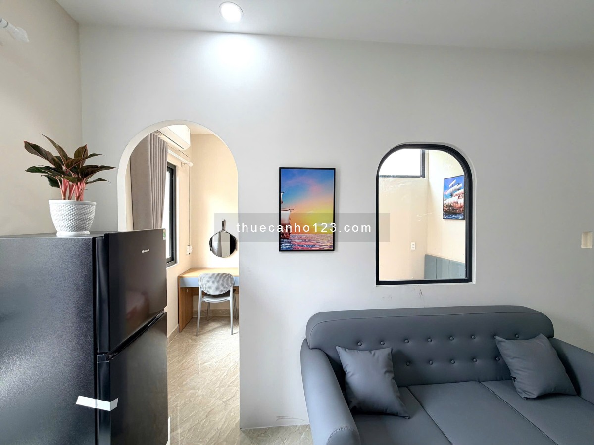 Cho thuê căn hộ Tách Bếp 1PN có bancol gần Hàng Xanh, Điện Biên Phủ đường Xô Viết Nghệ Tĩnh - Bình - Ảnh 1